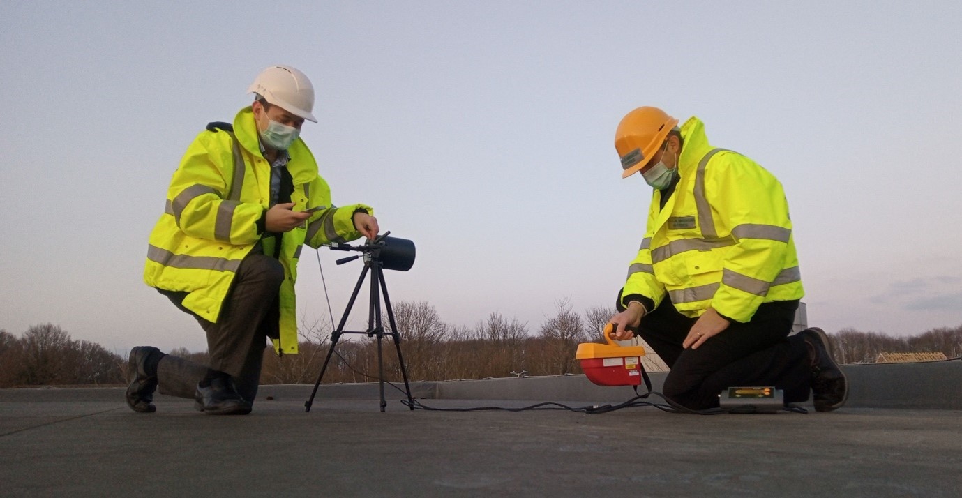 Photograph of Mark Knight and colleague