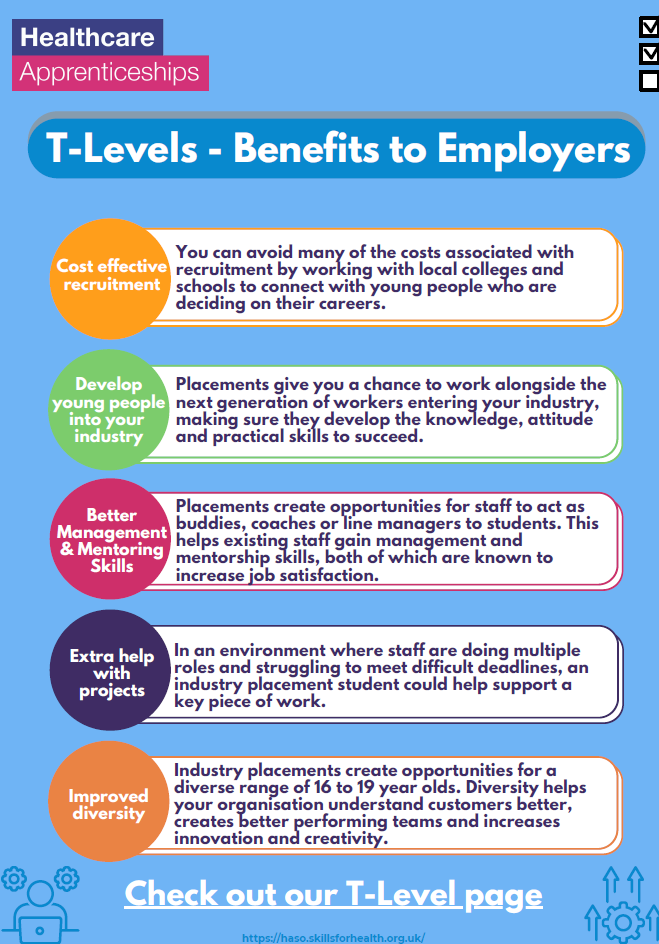 Skills for Health has a large bank of resources to support you on your T Level journey 